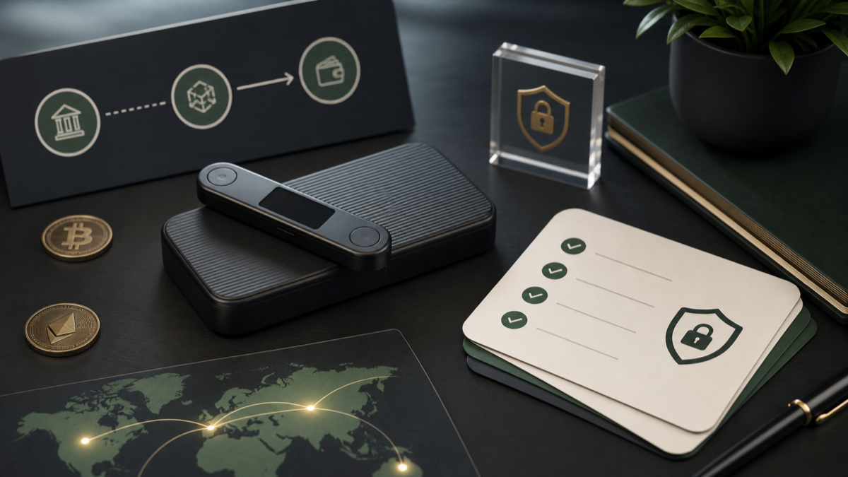 Crypto card fee planning illustration